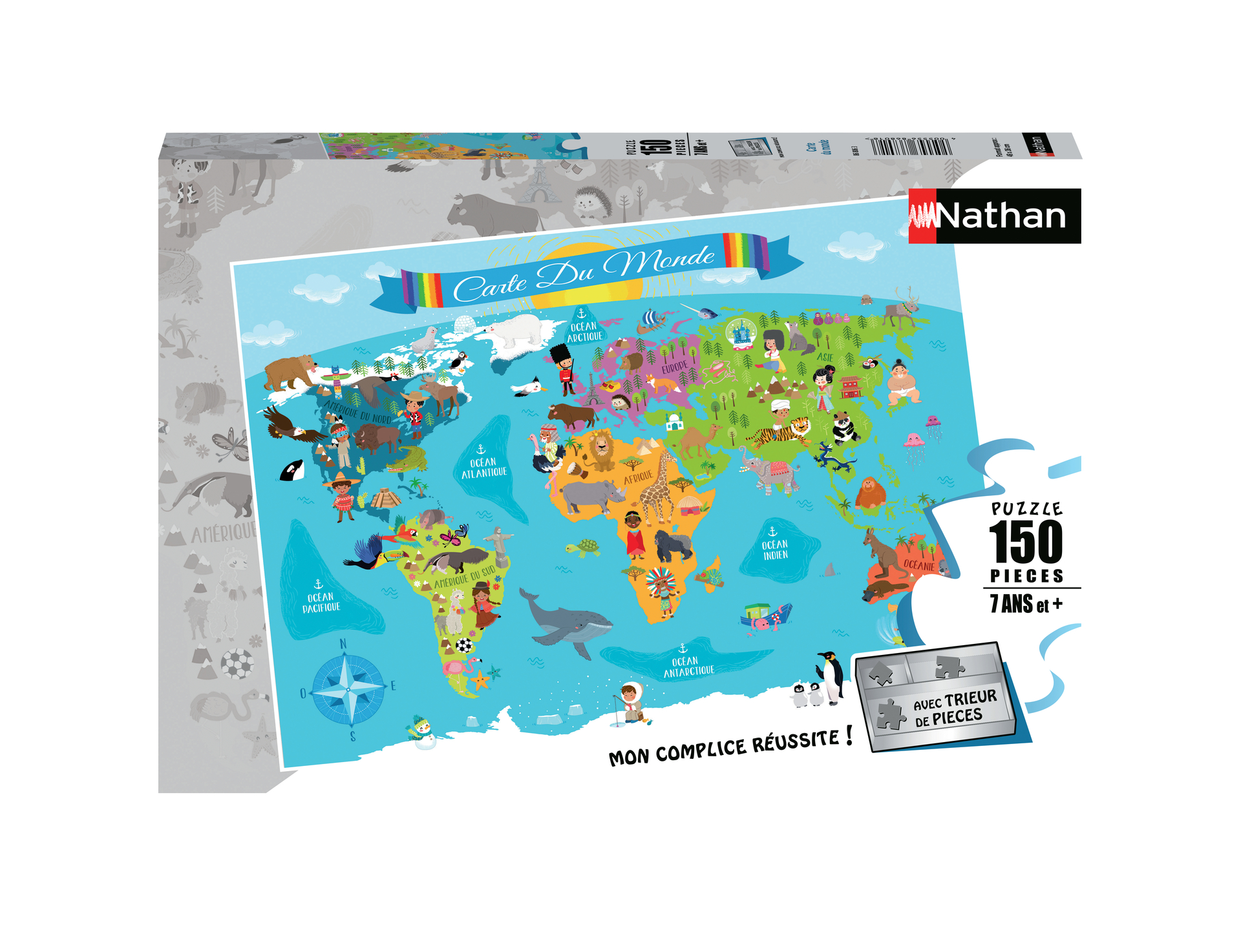 Puzzle 150 p - Carte du monde