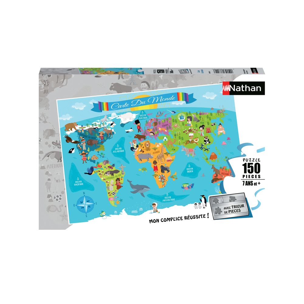 Puzzle 150 p - Carte du monde