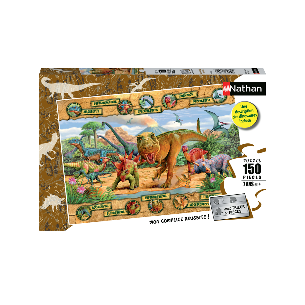 Puzzle 150 p - Les espèces de dinosaures