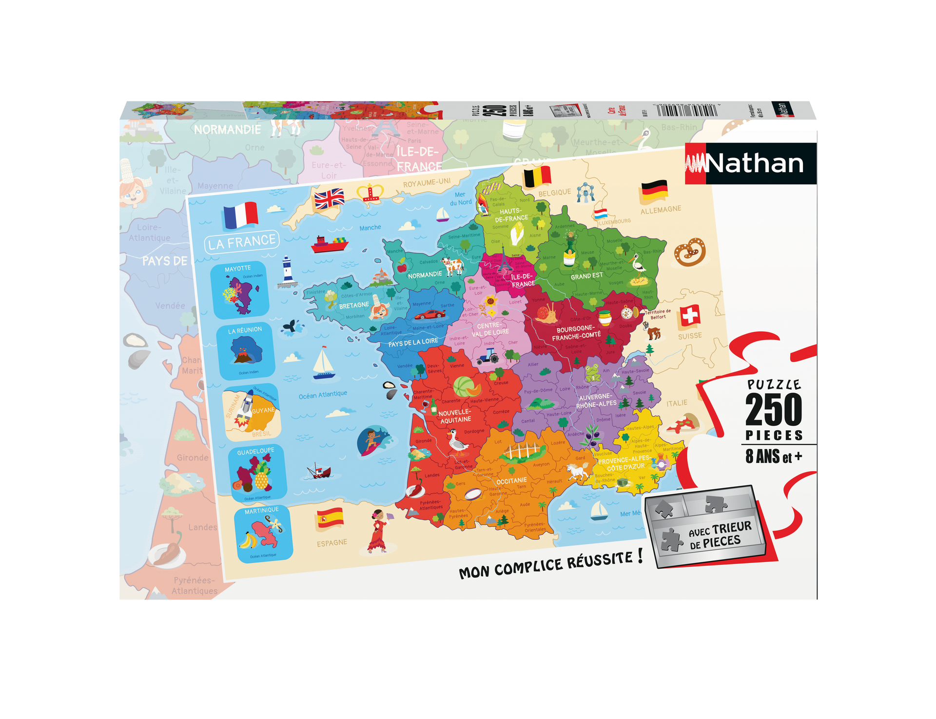 Puzzle 250 p - Carte de France