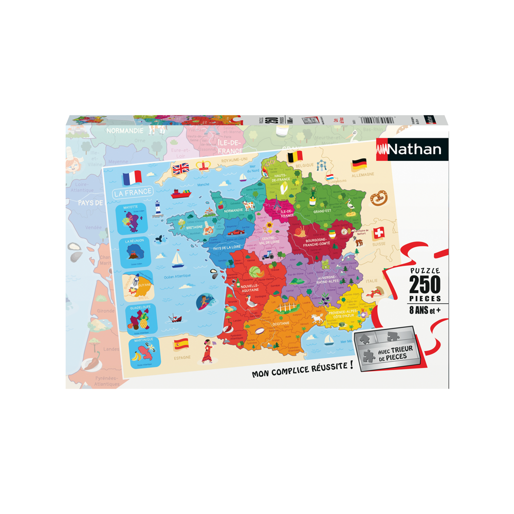 Puzzle 250 p - Carte de France