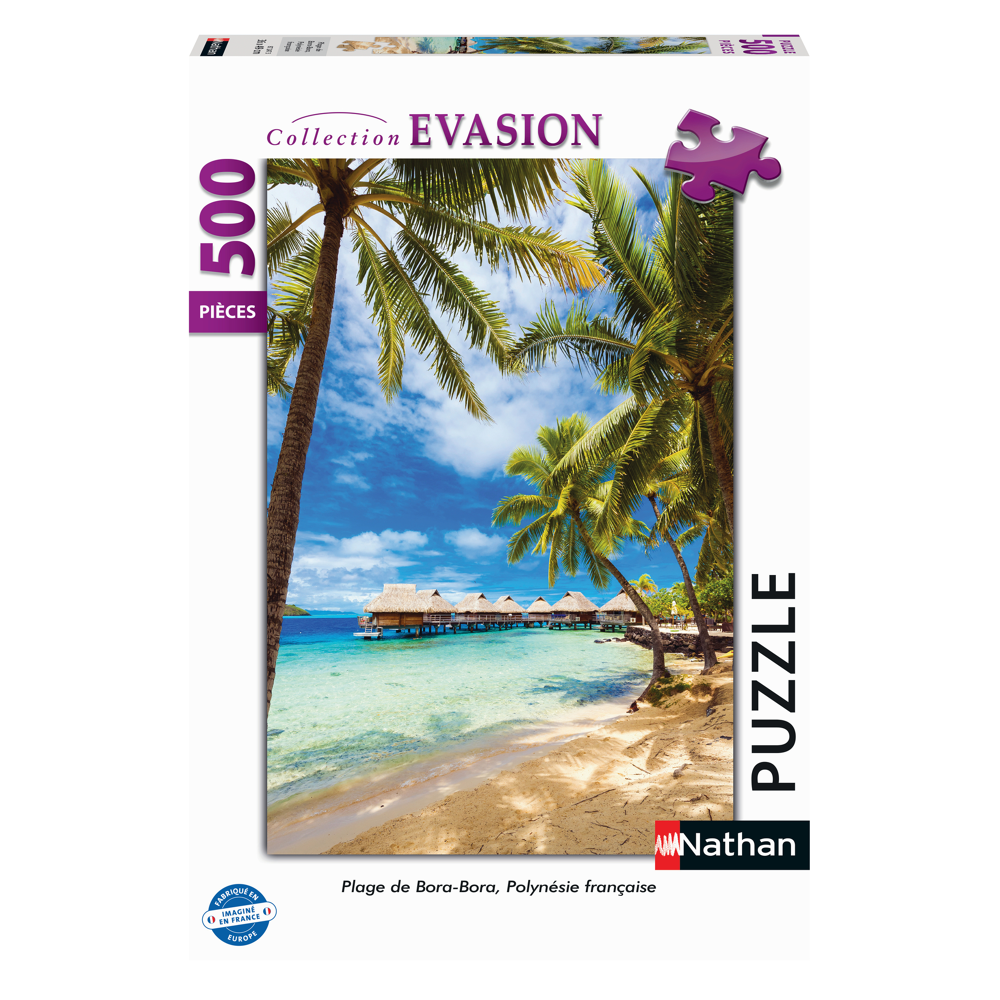 Puzzle N 500 p - Plage de Bora-Bora, Polynésie française