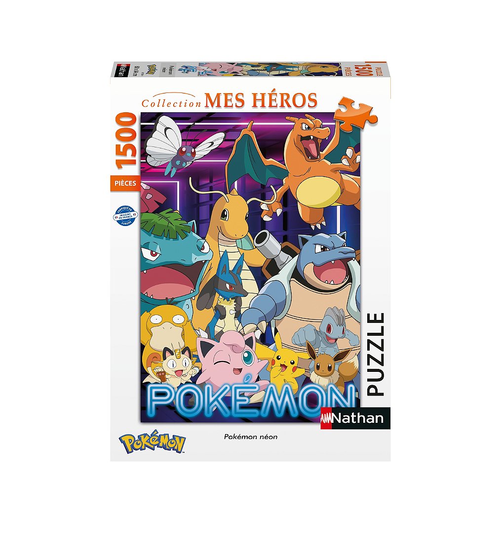 Nathan Puzzle 1500 P - Pokémon Néon - Pokemon
