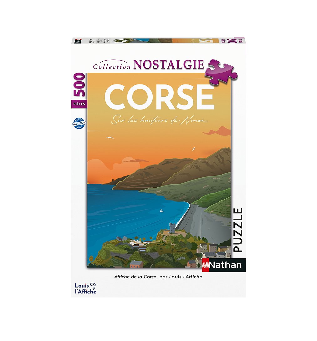 Nathan Puzzle 500 P - Affiche De La Corse / Louis L'affiche