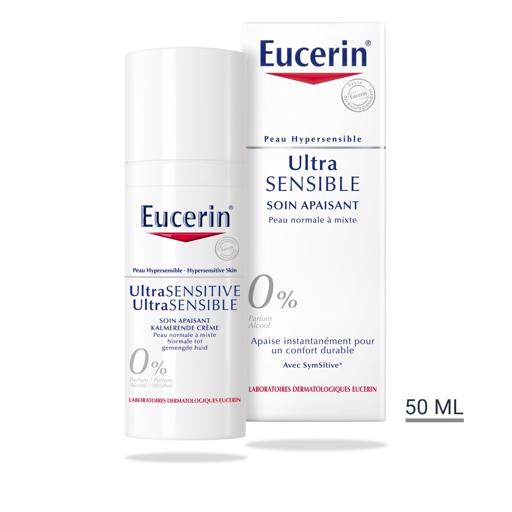 Soin Visage Ultra Sensible Apaisant Peau Sèche Eucerin Le Tube De 50ml - vue 2
