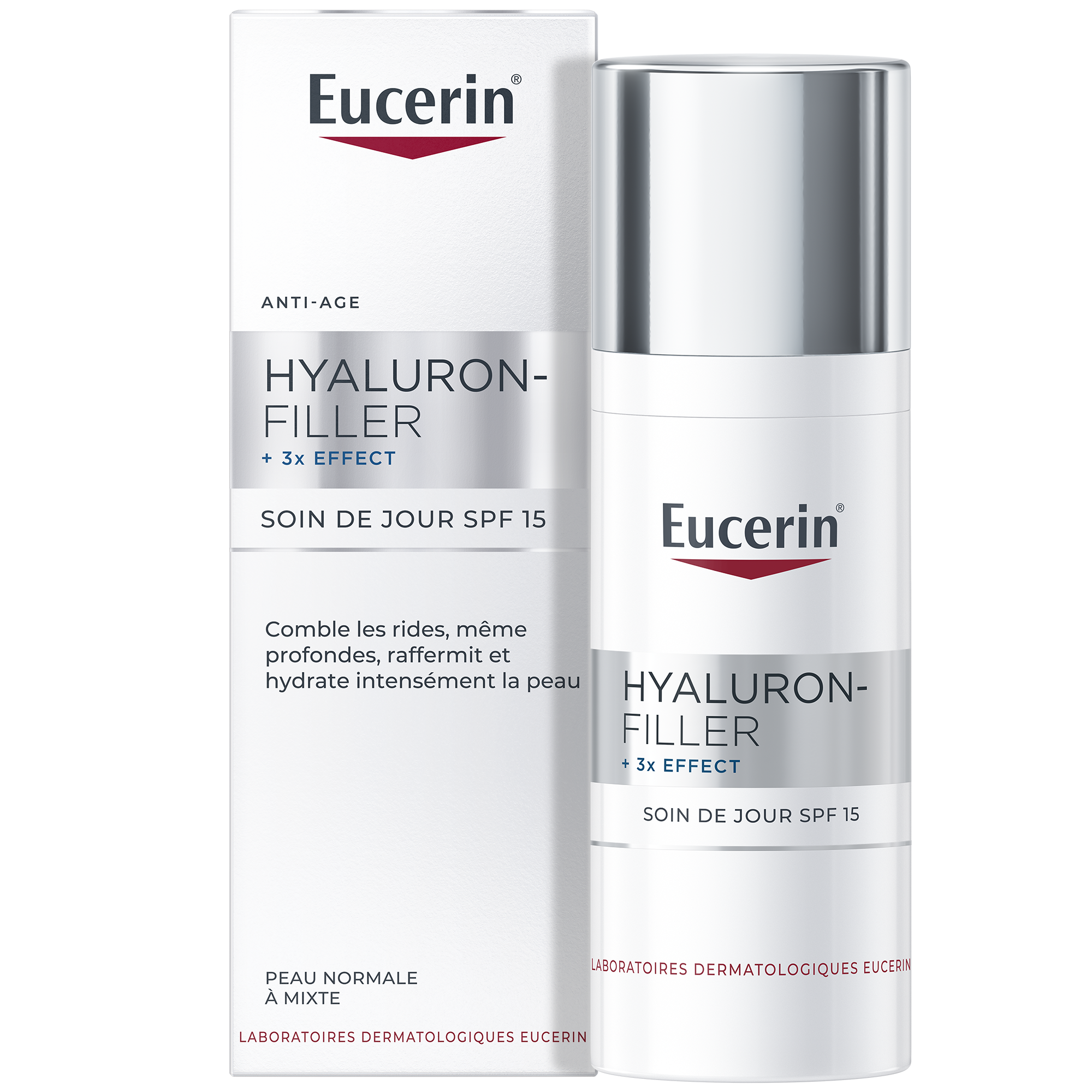Soin Visage De Hyaluron filler Extra Riche Eucerin Le Flacon De 50ml