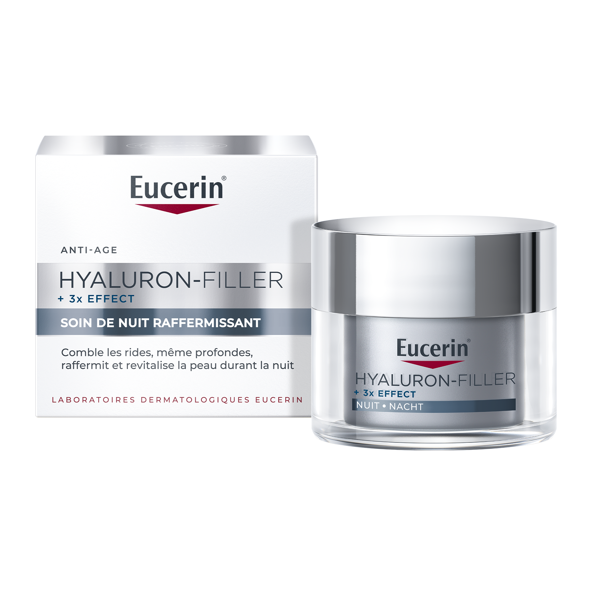 Crème De Soin Hyaluron filler + 3x Effect Soin De Eucerin Le Pot De 50ml