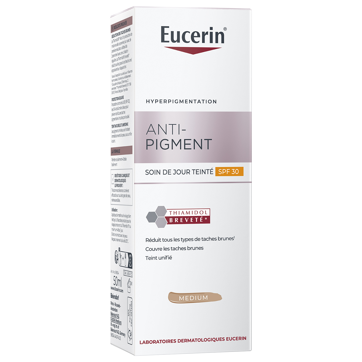 Soin De Jour Anti pigment Teinté Médium Spf30 Eucerin Le Flacon pompe De 50ml