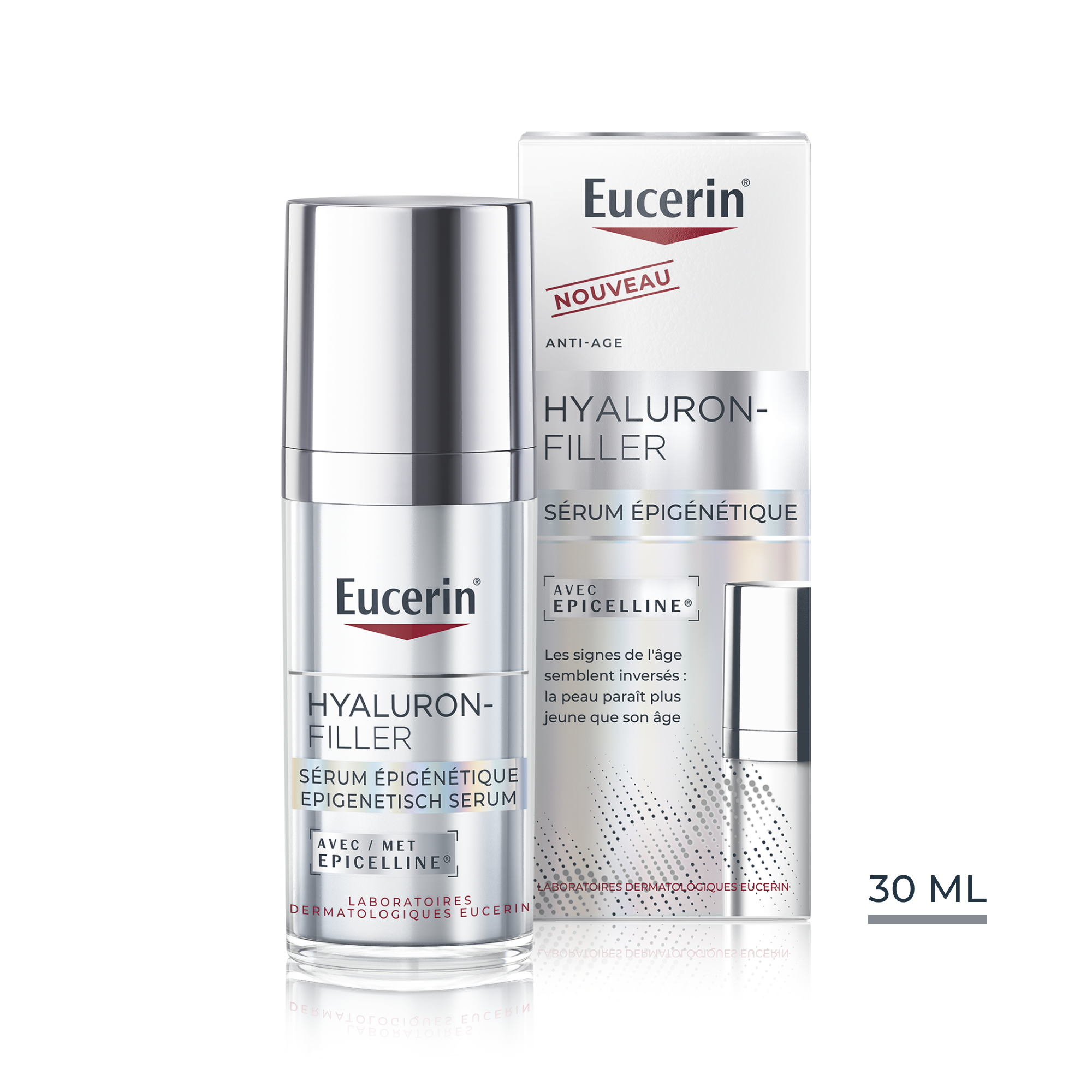 Soin Visage Anti age Hyaluron filler Sérum Epigénétique Eucerin Le Flacon De 30ml