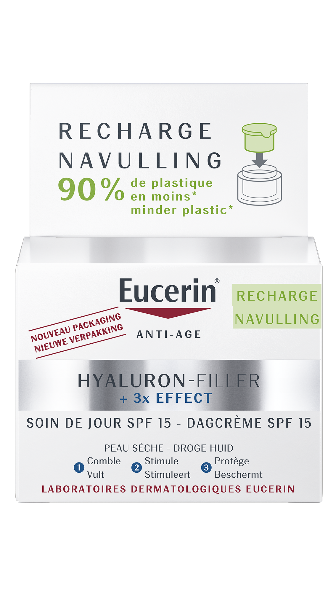 Recharge Soin Du Jour Eucerin Le Pot De 50ml