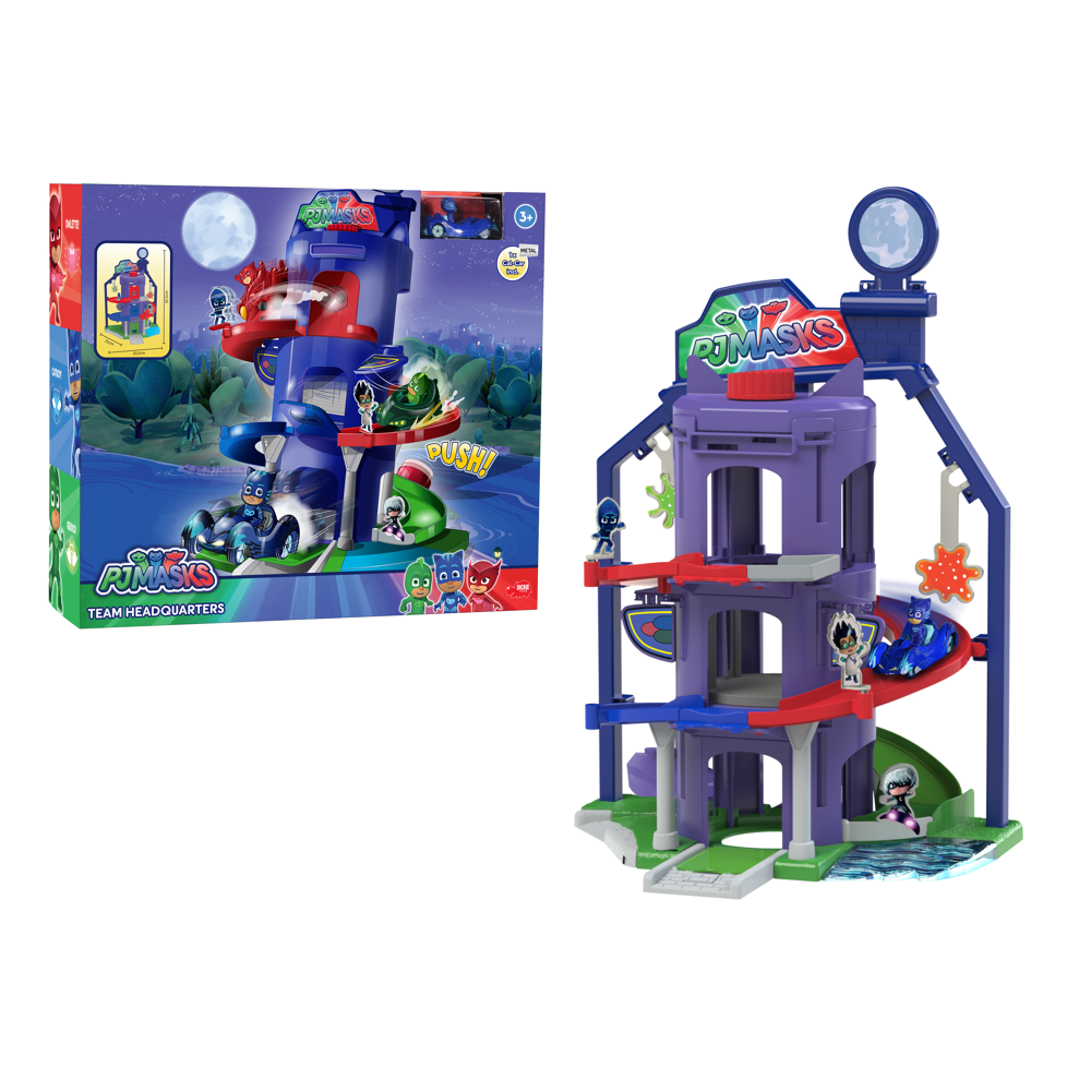 Pyjamasques GARAGE QUARTIER GENERAL + véhicule