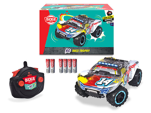 Dickie Véhicule Radiocommandé 16 cm Flippy Berry Shaker Rotation 360° Piles Incluses Dès