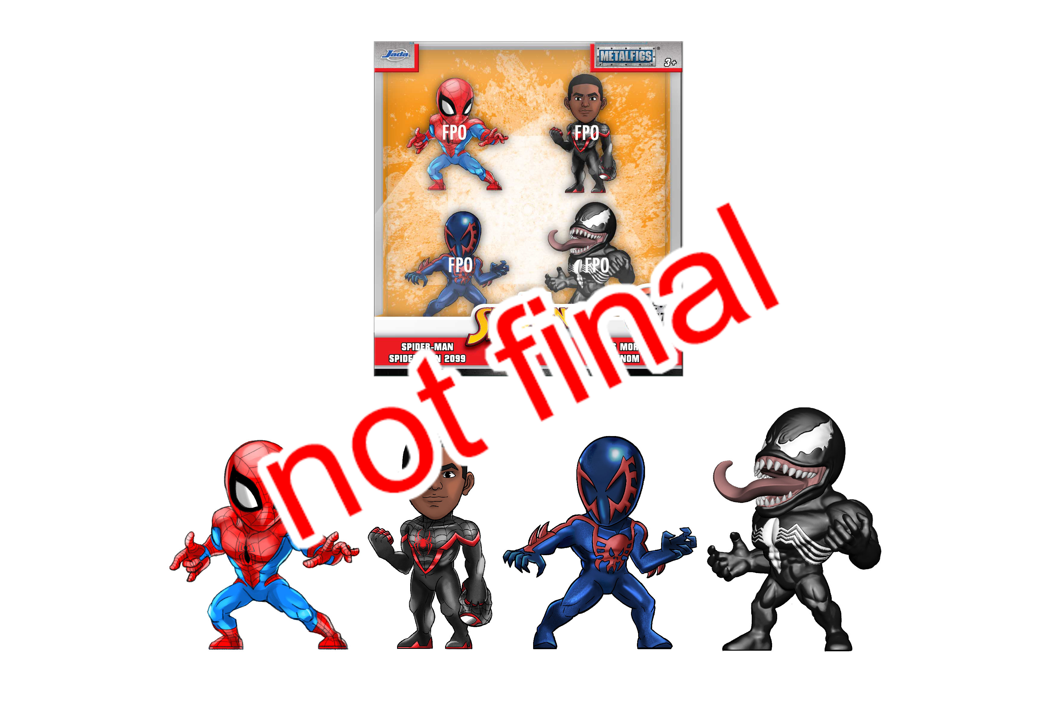 Spiderman Figurine Set 4 Pièces - vue 1