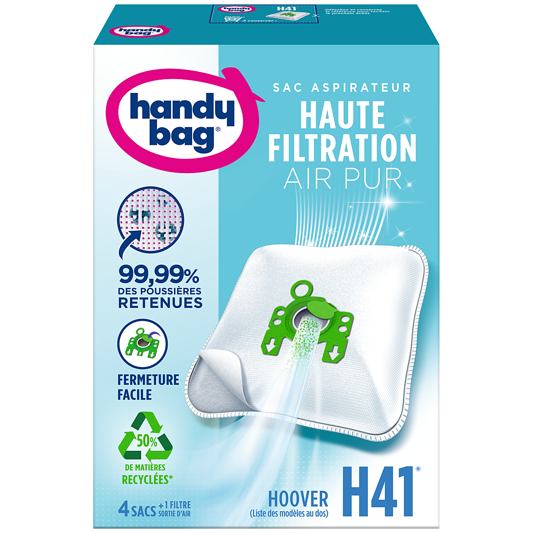 Handy Bag H41 Accessoire et fourniture pour aspirateur Aspirateur réservoir cylindrique Sac à poussière