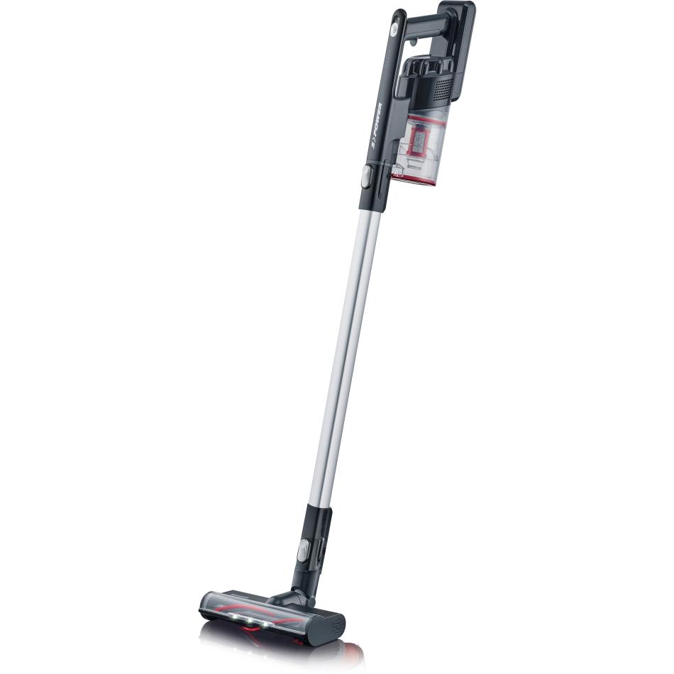 Severin HV 7968 aspirateur balai et balai électrique Batterie Sec Sac à poussière 0,4 L 300 W Anthracite, Rouge, Argent 2000 Ah
