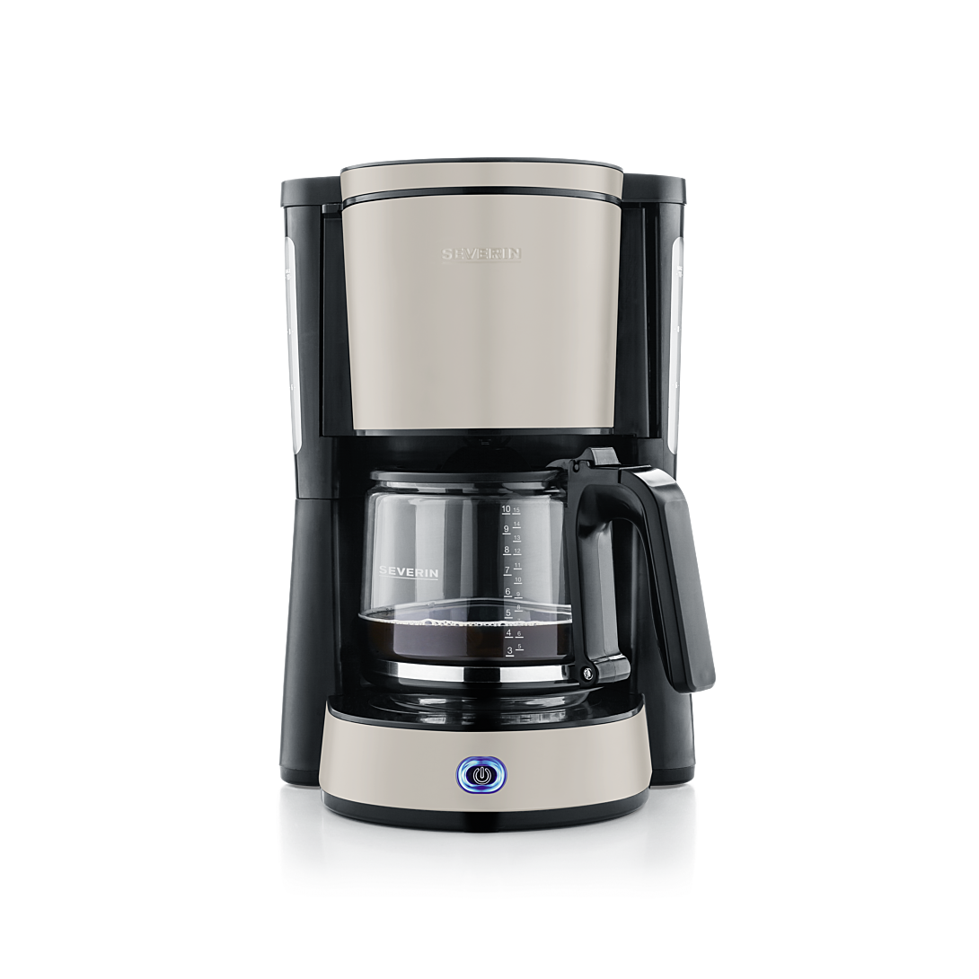 Cafetière TYPE KA 9575, noir/inox laqué beige