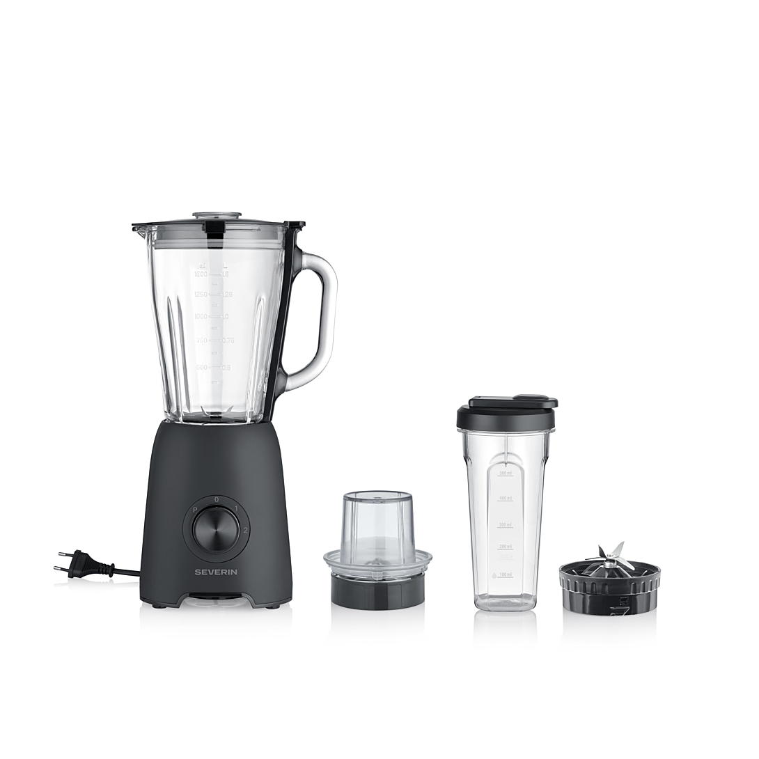 Blender Severin SM3724 Mix & Go – 600 W, Bol Verre 1,5 L, 2 Vitesses - vue 2
