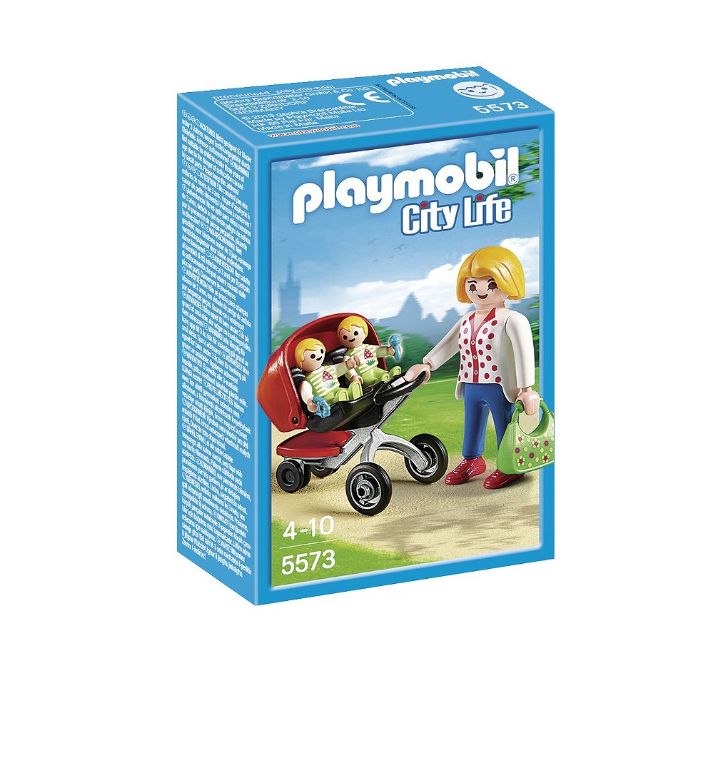 Maman Avec Jumeaux Et Landau 5573 Playmobil La Boîte