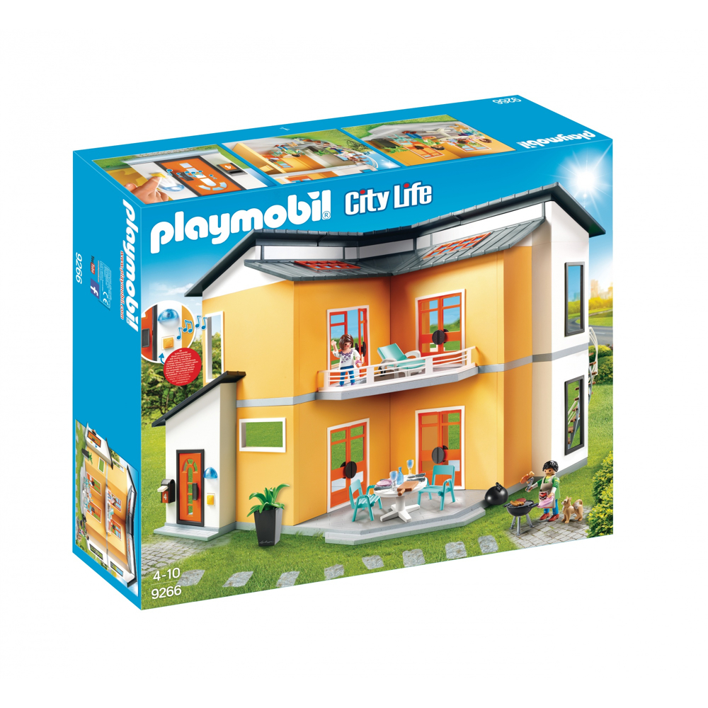 Playmobil 9266 Maison Moderne- City Life- La Maison Moderne- avec espace pour aménager cinq chambres