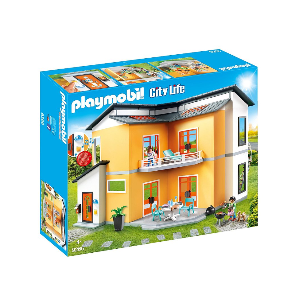 Playmobil 9266 Maison Moderne- City Life- La Maison Moderne- avec espace pour aménager cinq chambres