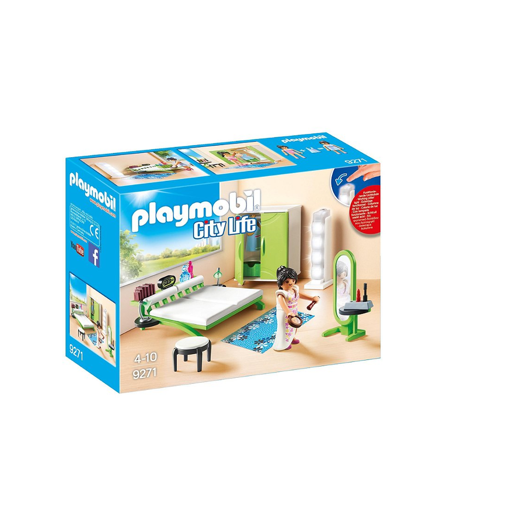 Playmobil 9271 Chambre avec Espace Maquillage - City Life- Famille et Loisirs - pour aménager La Mai
