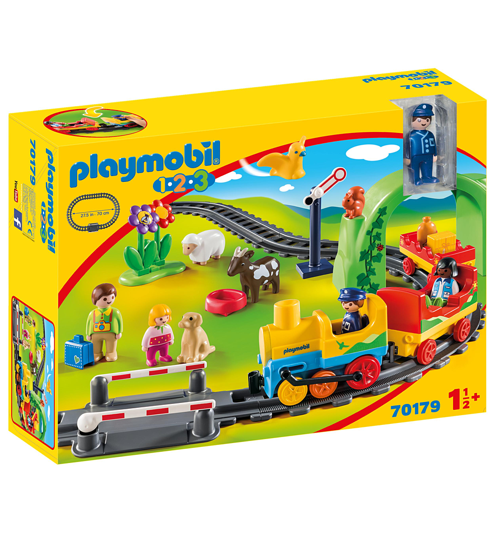 PLAYMOBIL 1.2.3 70179 Train avec passagers et circuit- PLAYMOBIL 1.2.3 - PLAYMOBIL 1.2.3 - 18-36 moi