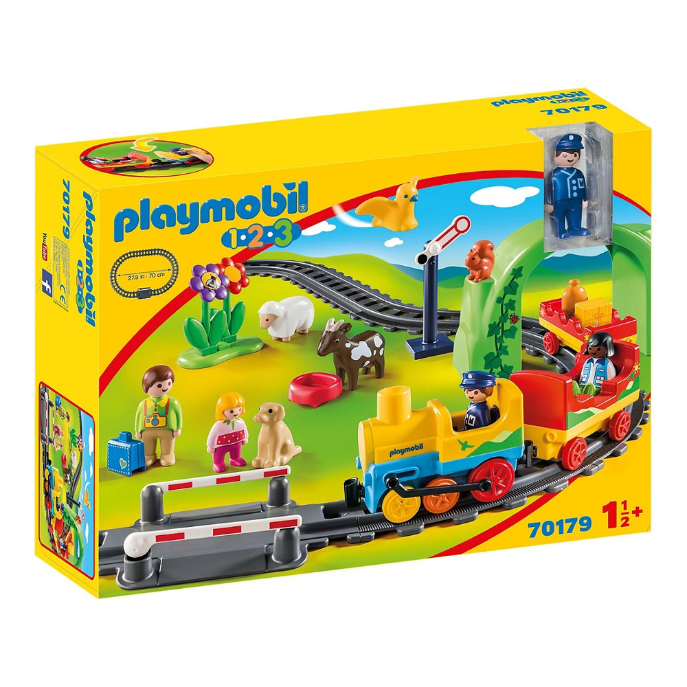 PLAYMOBIL 1.2.3 70179 Train avec passagers et circuit- PLAYMOBIL 1.2.3 - PLAYMOBIL 1.2.3 - 18-36 moi