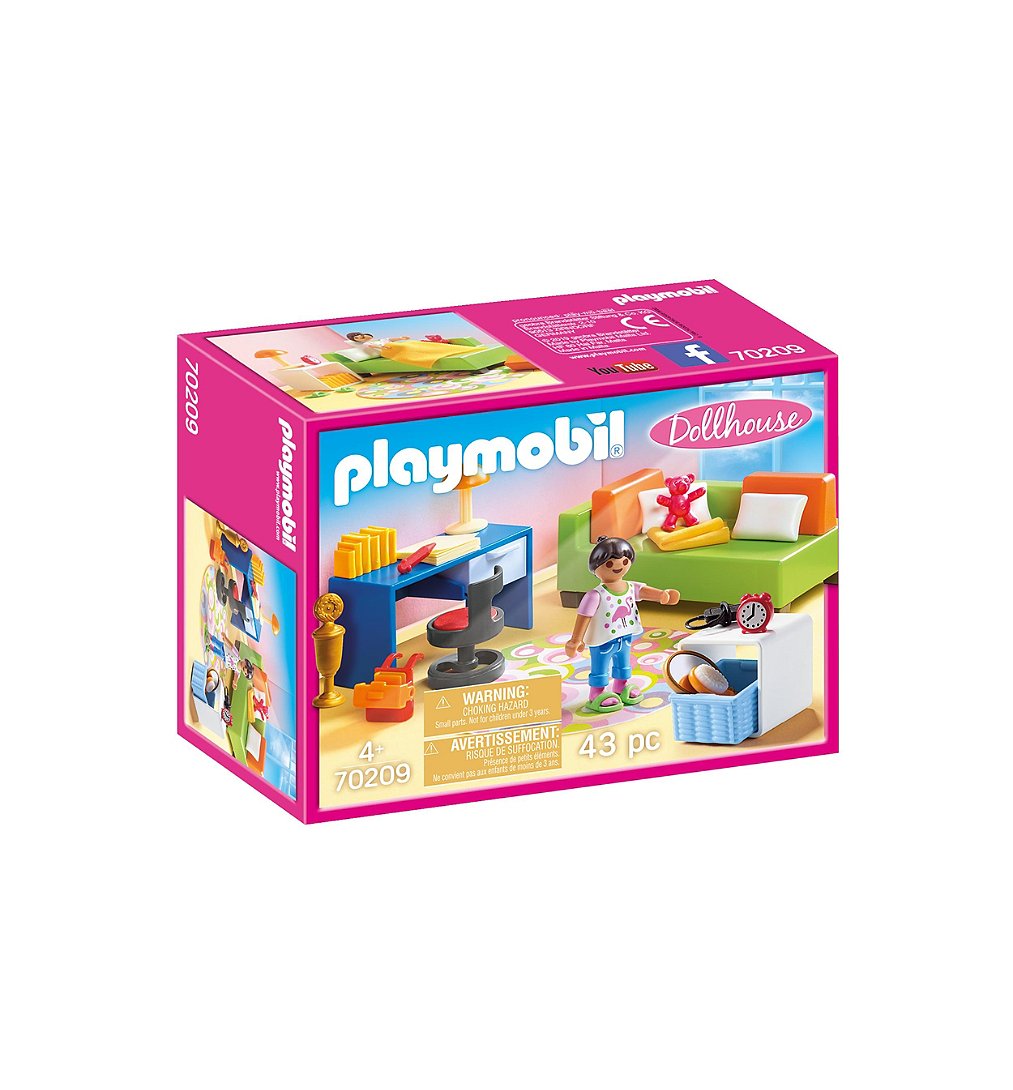 PLAYMOBIL 70209 Chambre d'enfant avec canapé-lit- Dollhouse - univers La Maison traditionnelle - pou