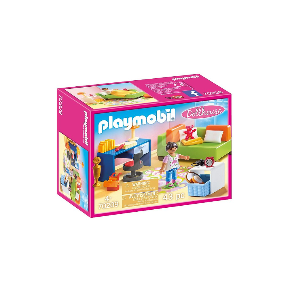 PLAYMOBIL 70209 Chambre d'enfant avec canapé-lit- Dollhouse - univers La Maison traditionnelle - pou