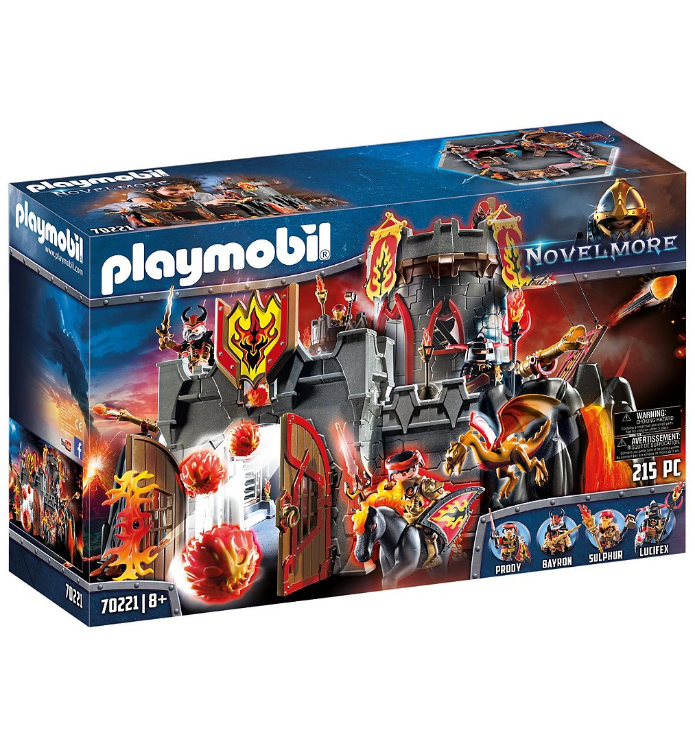 PLAYMOBIL 70221 Forteresse volcanique des Burnham Raiders- Novelmore - chevaliers aventure - avec ar