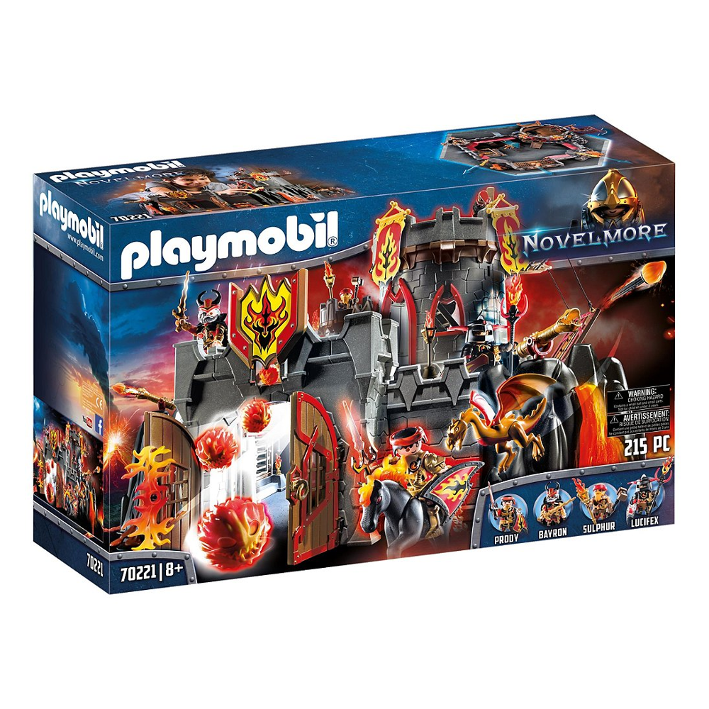 PLAYMOBIL 70221 Forteresse volcanique des Burnham Raiders- Novelmore - chevaliers aventure - avec ar
