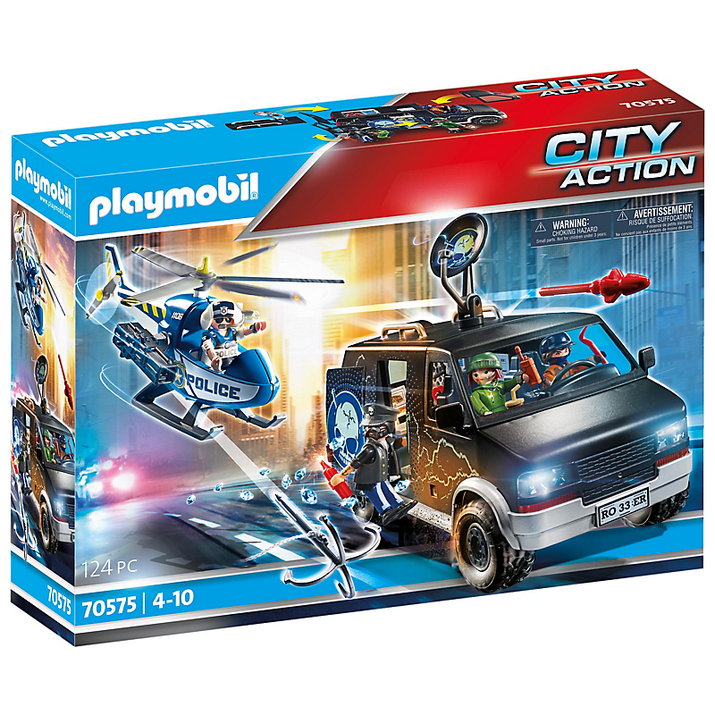 PLAYMOBIL 70575 Police Camion de bandits et policier - City Action - Les policiers - intervention po