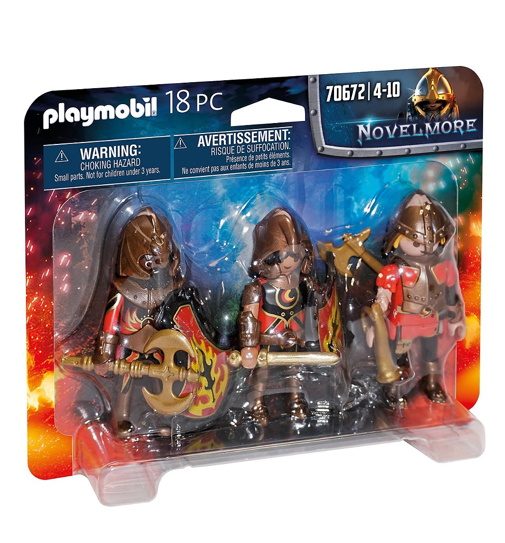 3 Combattants Burnham Raiders 70672 Playmobil La Boite