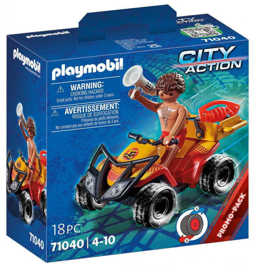 PLAYMOBIL 71040 Sauveteur en mer et quad- City Action - Les quads - Tout terrain Loisir