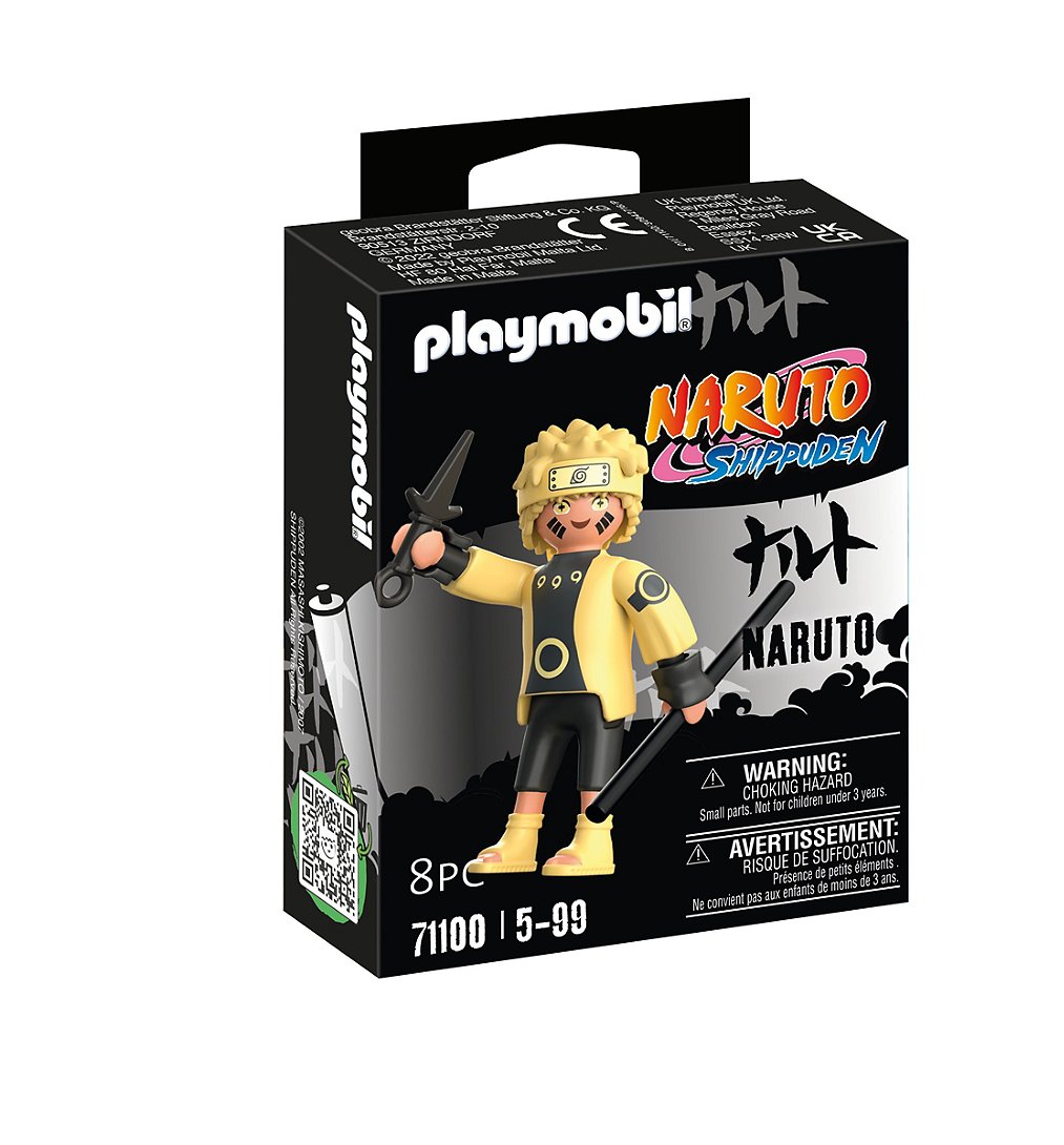 PLAYMOBIL 71100 Naruto Rikudou Sennin Mode- - Naruto - Héros issu de manga ninja