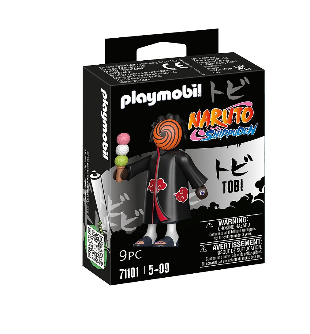 PLAYMOBIL 71101 Tobi- Naruto - Shippuden - héros issu de la série d'anime - pour reconstituer des sc
