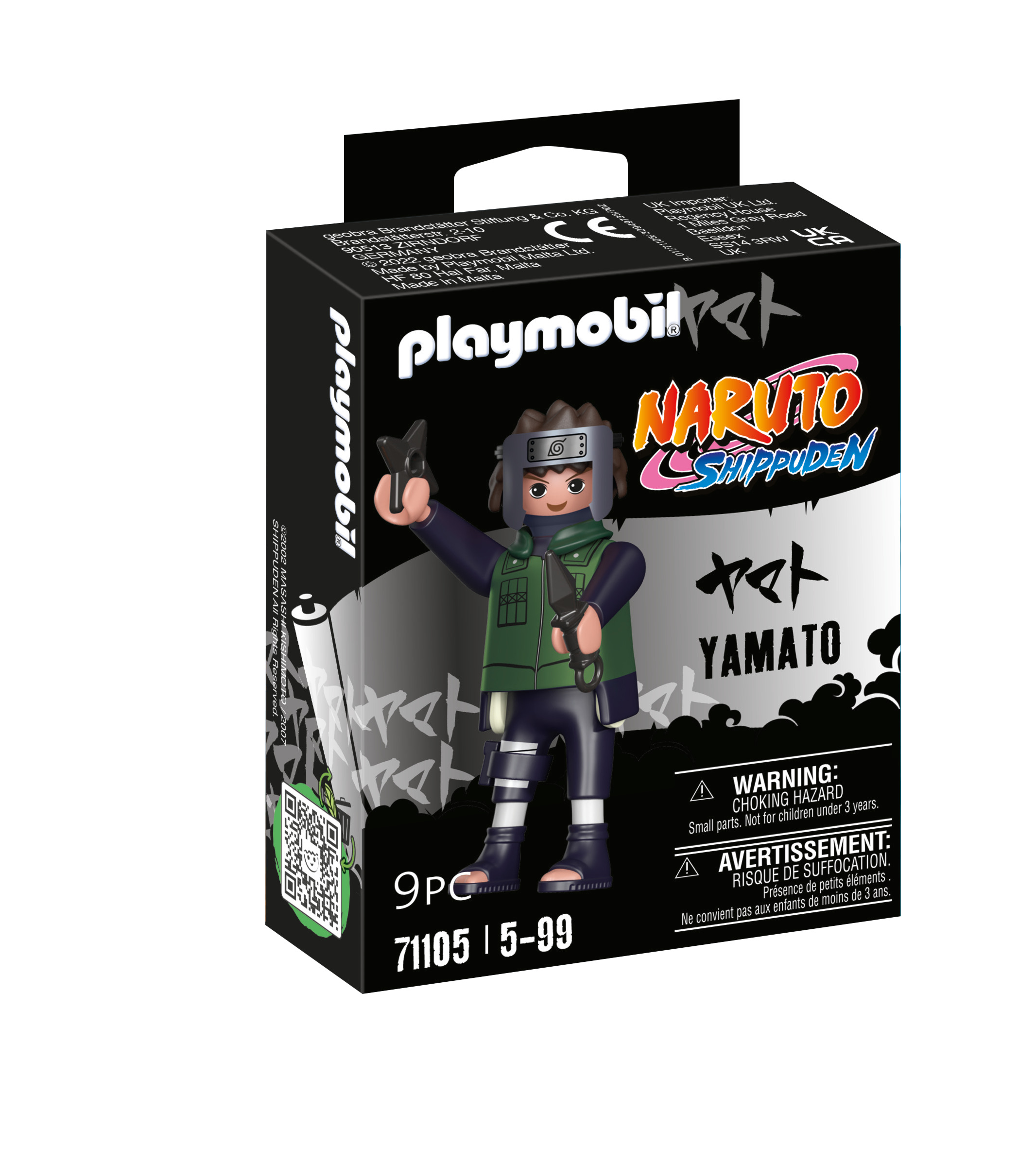 PLAYMOBIL 71105 Yamato- Naruto - Shippuden - héros issu de la série d'anime - pour reconstituer des 