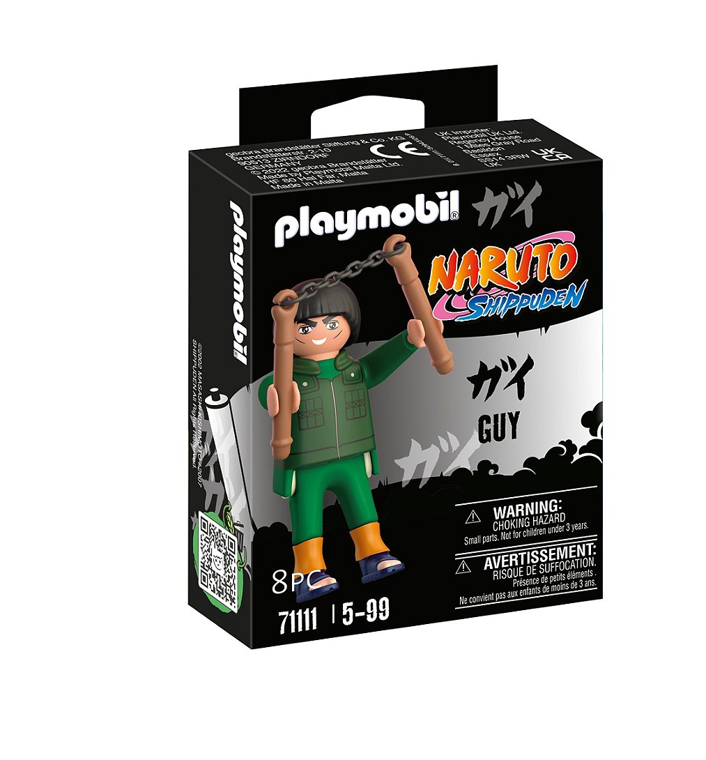 PLAYMOBIL 71111 Gaï Maito- - Naruto - Héros issu de manga ninja