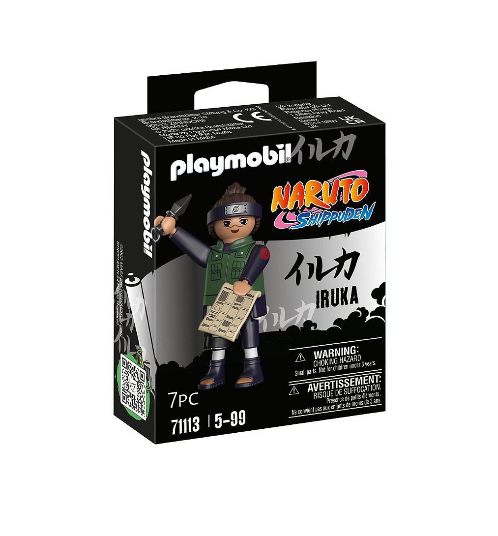 PLAYMOBIL 71113 Iruka- Naruto - Shippuden - héros issu de la série d'anime - pour reconstituer des s
