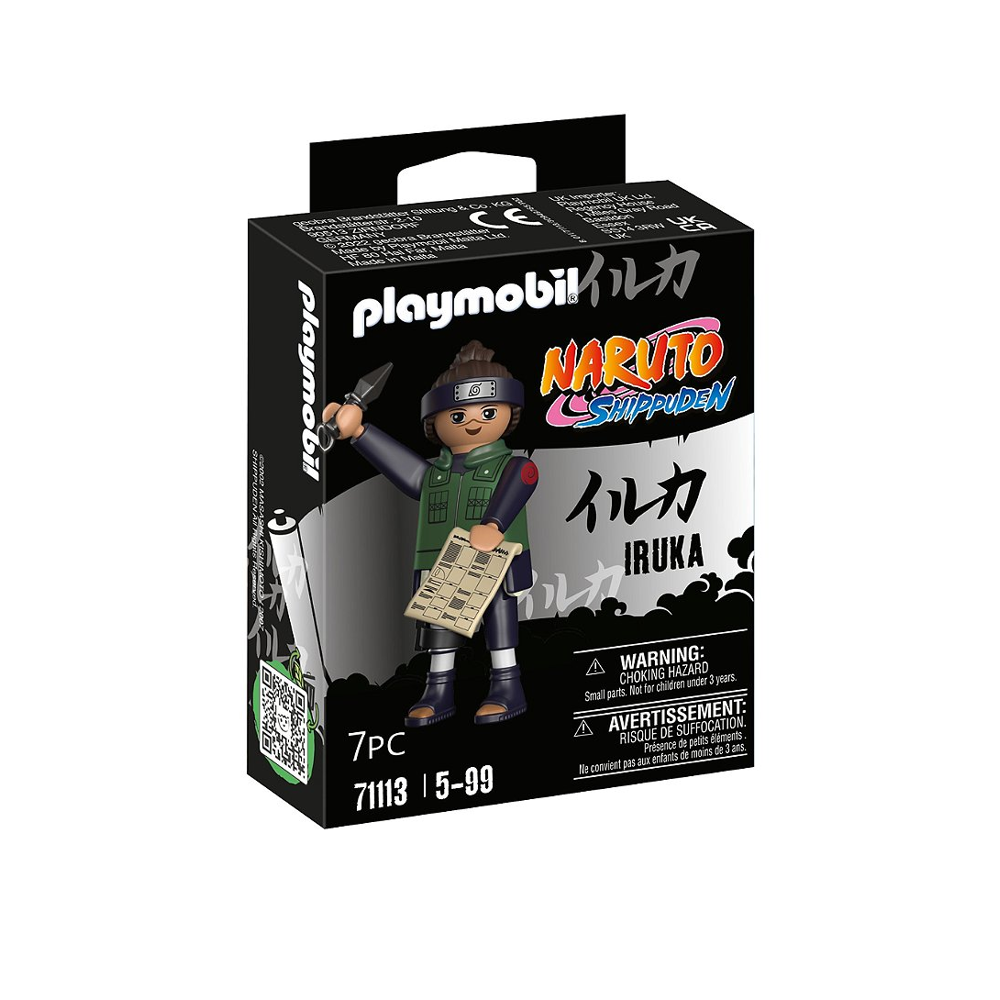 PLAYMOBIL 71113 Iruka- Naruto - Shippuden - héros issu de la série d'anime - pour reconstituer des s