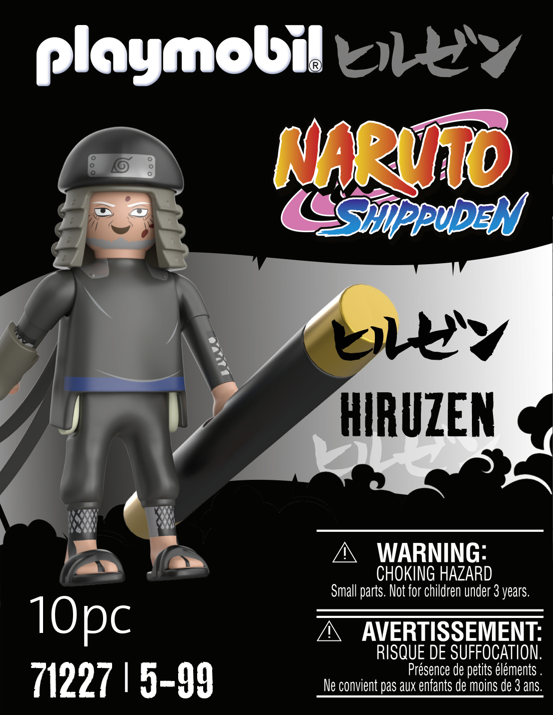 Playmobil 71227 Hiruzen Naruto Shippuden Comprend Le Personnage de Hiruzen Ancien Hokage du Village caché de Konoha Dès