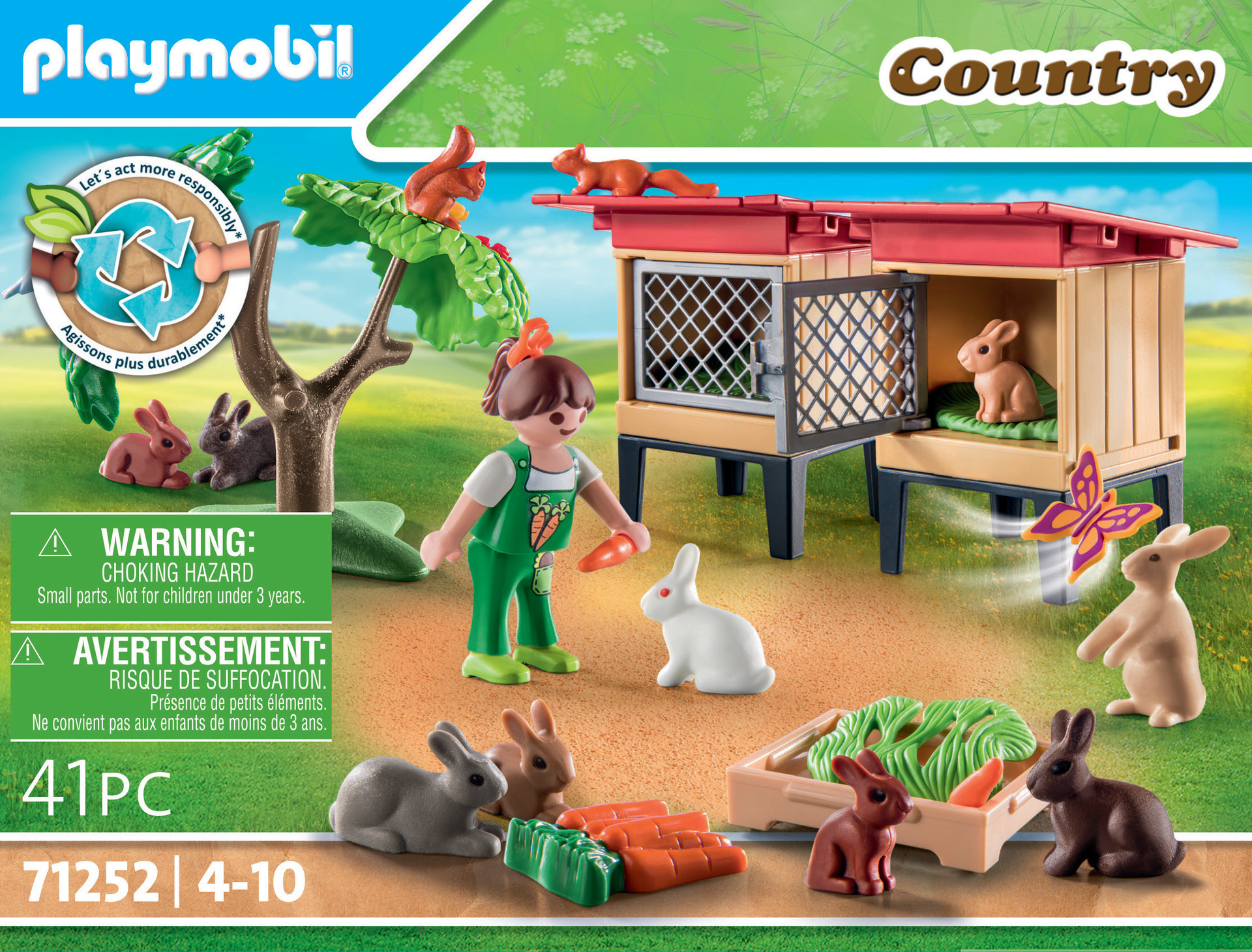 Agricultrice Et Poulailler Playmobil La Boîte - vue 2