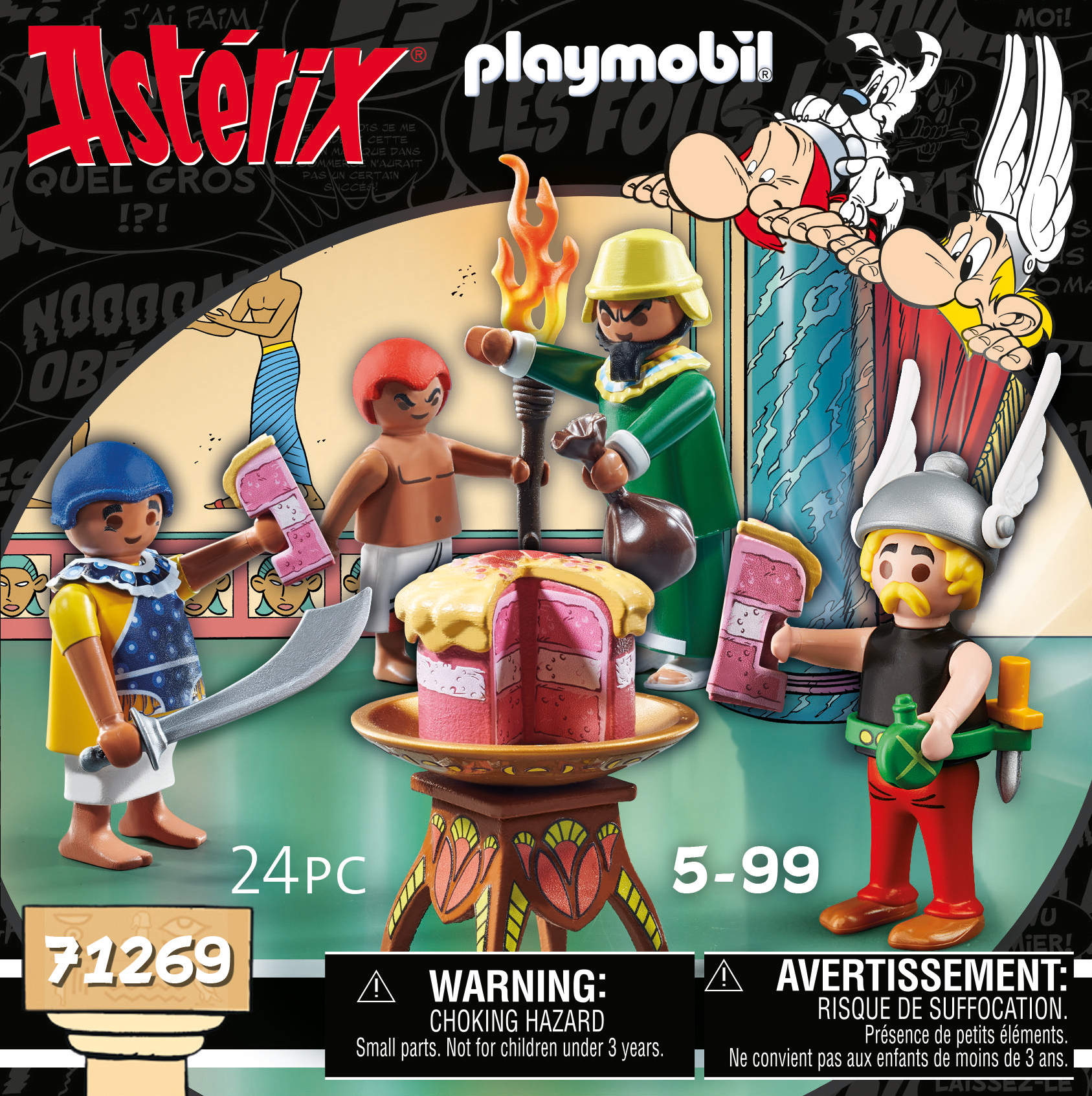 PLAYMOBIL 71269 Astérix : Amonbofis et le gâteau empoisonné, Astérix, le goûteur de Cléopâtre, Amonb