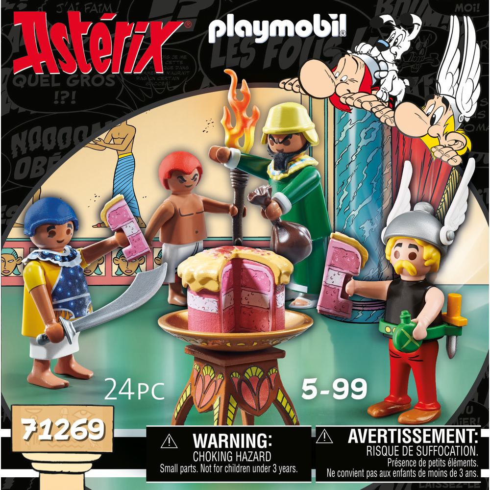 PLAYMOBIL 71269 Astérix : Amonbofis et le gâteau empoisonné, Astérix, le goûteur de Cléopâtre, Amonb