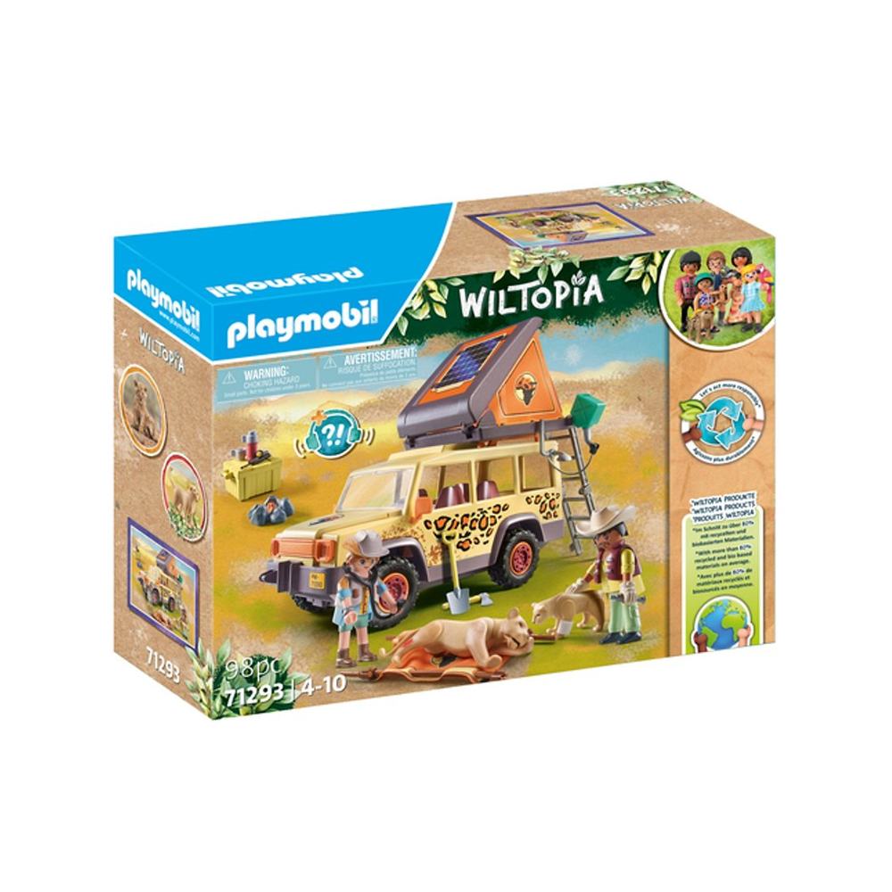 PLAYMOBIL 71293 Explorateurs avec véhicule tout terrain - Découvrir les animaux et leur environnemen