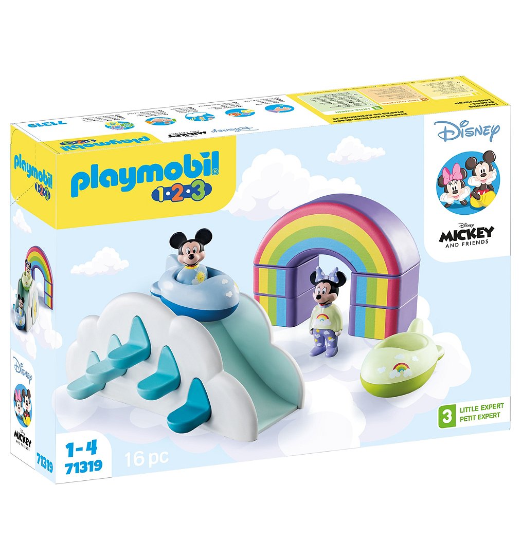 PLAYMOBIL 71319 1.2.3 & Disney: Maison des nuages de Mickey et Minnie, jouet d'éveil pour enfants à 