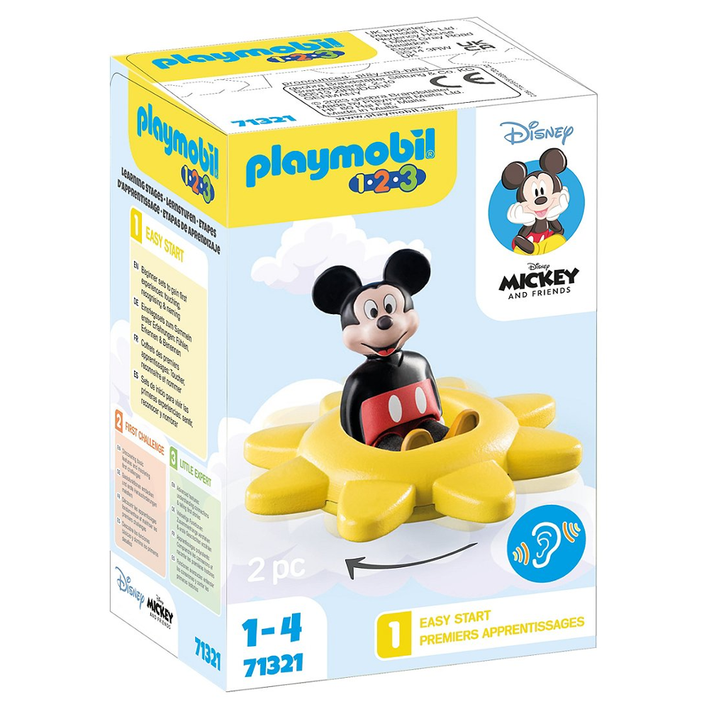 PLAYMOBIL 1.2.3 71321 Mickey et Toupie soleil- - PLAYMOBIL 1.2.3 - Disney - Pour les tout-petits 18-