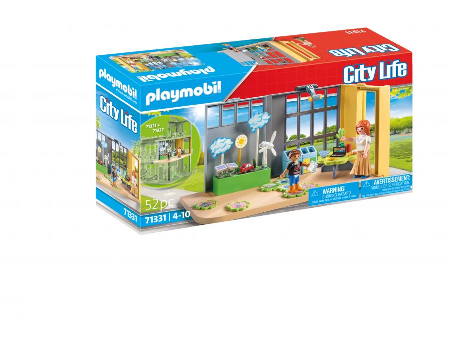 PLAYMOBIL City Life 71331 Classe éducative sur l'écologie, activités de sensibilisation au recyclage