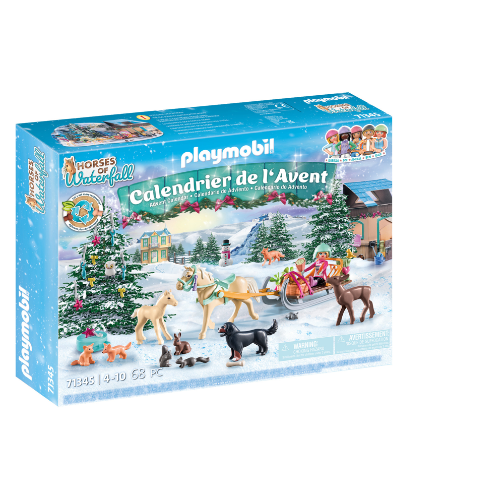 PLAYMOBIL 71345 Calendrier de l'Avent Équestre - Horses of Waterfall - La magie de Noël - 24 surpris
