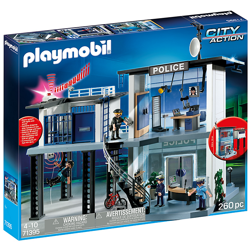 PLAYMOBIL 71395 Commissariat de police avec système d'alarme